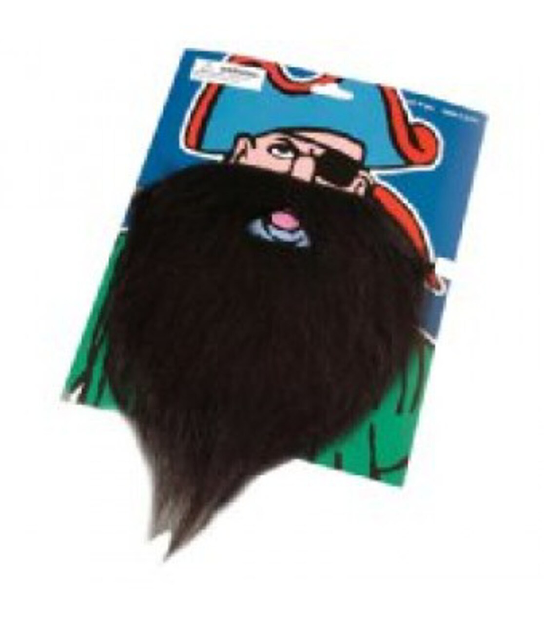 Black Costume Beard for Kids & Adults – Pirate, Wizard, Santa & Classroom Dress Up